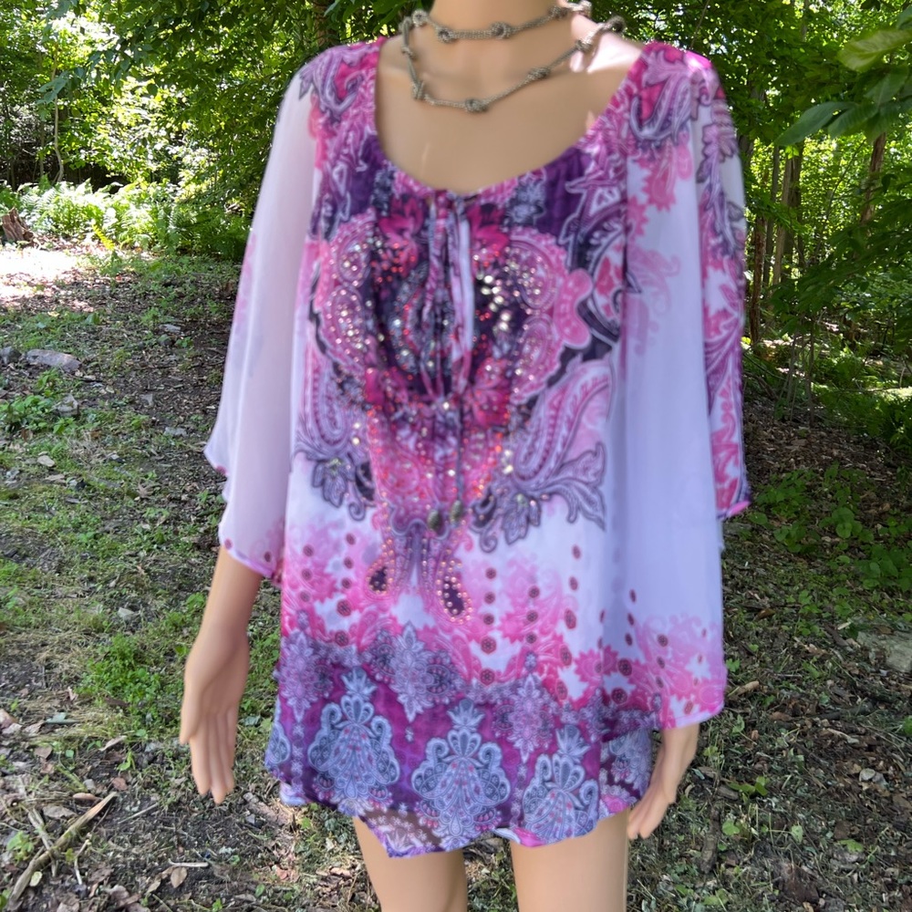 Simply Emma Ladies blouse 1x